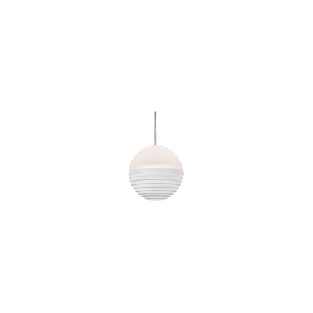 Kuzco Lighting Single Upward Light Led Stratum Sphere Shaped Cast Aluminum Pendant PD10502-WH